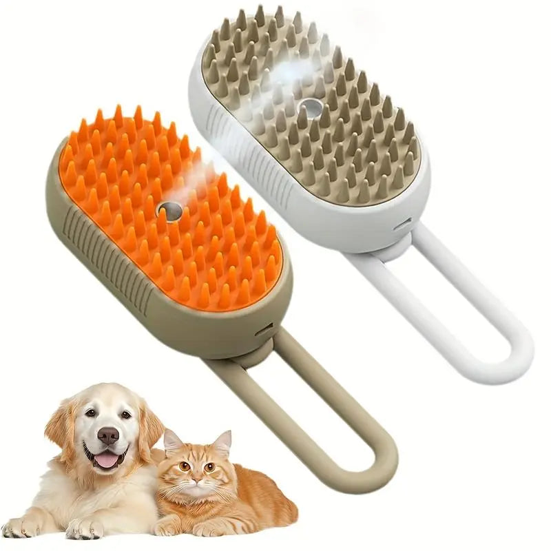 [Holiday Haul] Pet Steam Brush,Cat Dog Hair Remover, Adjustable Pet Hair Remover,Pet Steamy Mist,Steam Pet Brush For